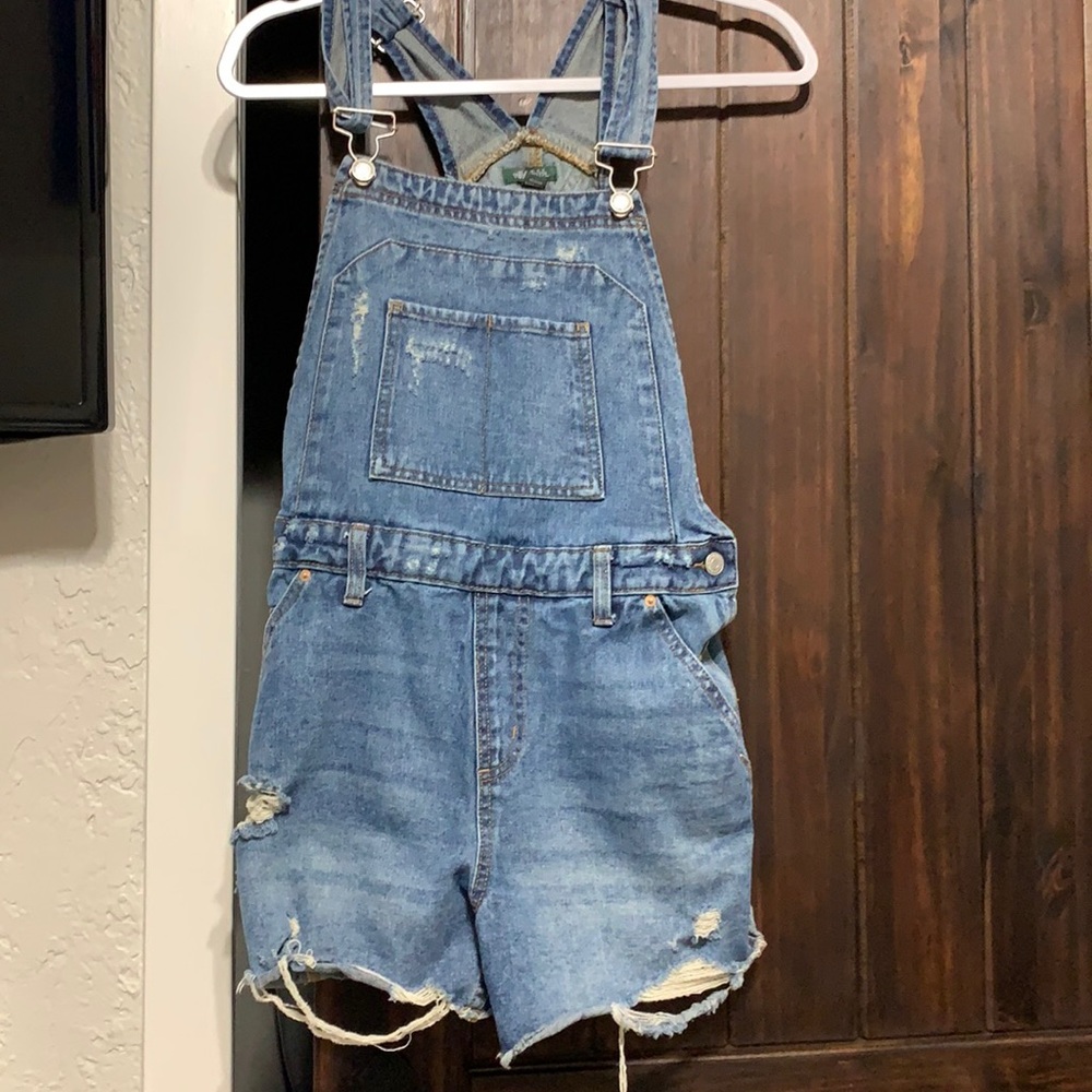 Girls small shorts overalls